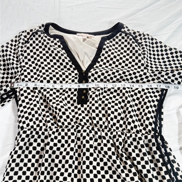 Banana Republic Elegant Black and White Dress. Size 10 petite - Picture 4 of 6